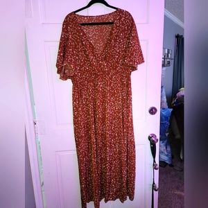 size 3XL floral dress